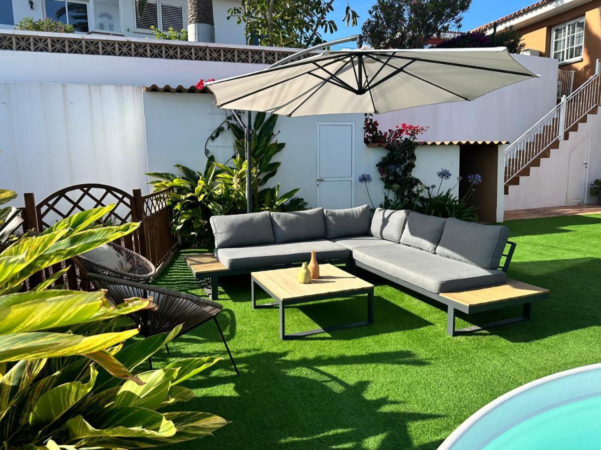 Casa Con Piscina Y Jardin Con Vistas Al Mar Villa Puerto de la Madera Екстериор снимка